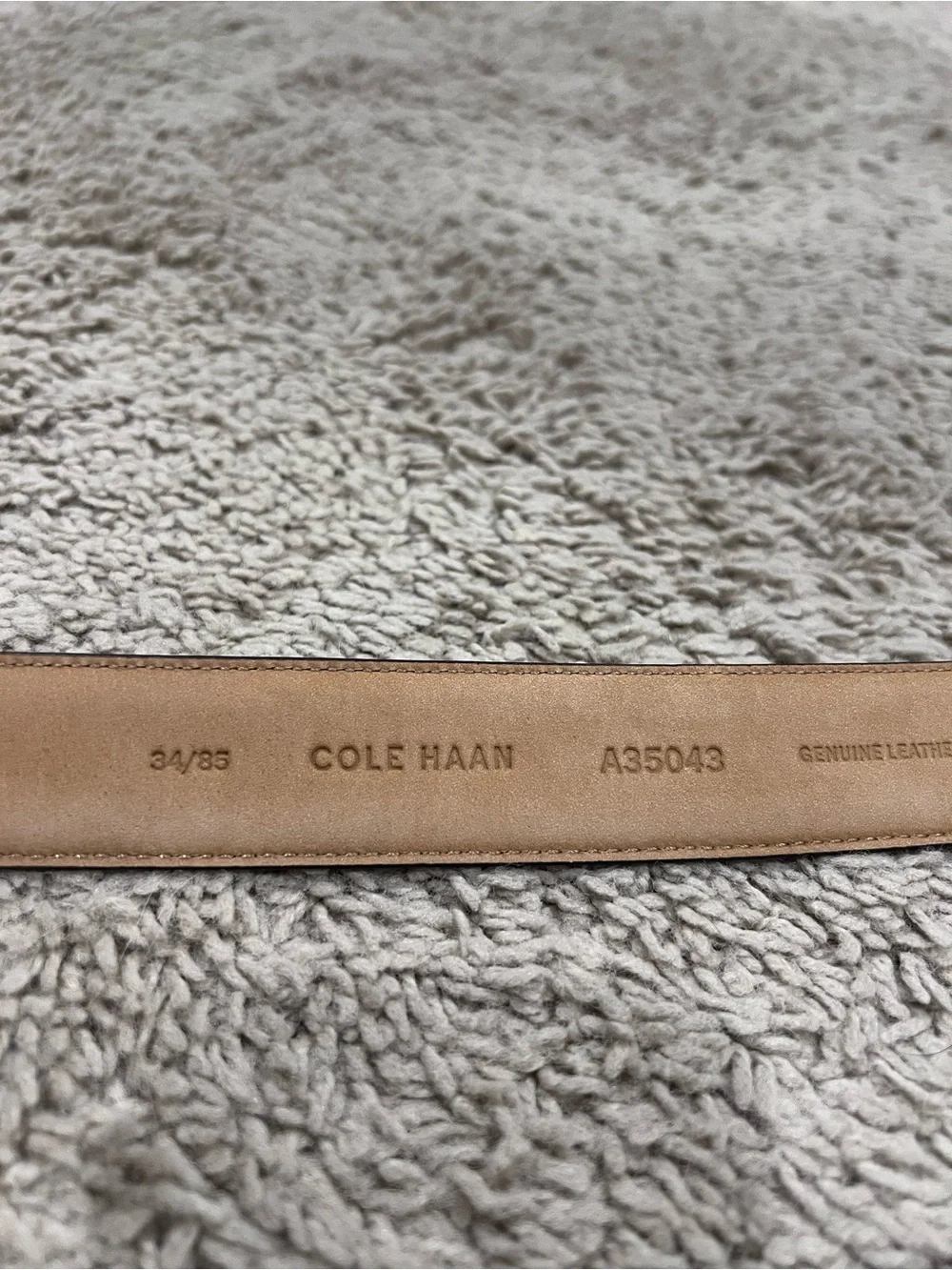 Men's 34 waist Dark Brown Leather Belts. Cole haan / Martin Dingman